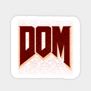 Web developer "DOM" Sticker